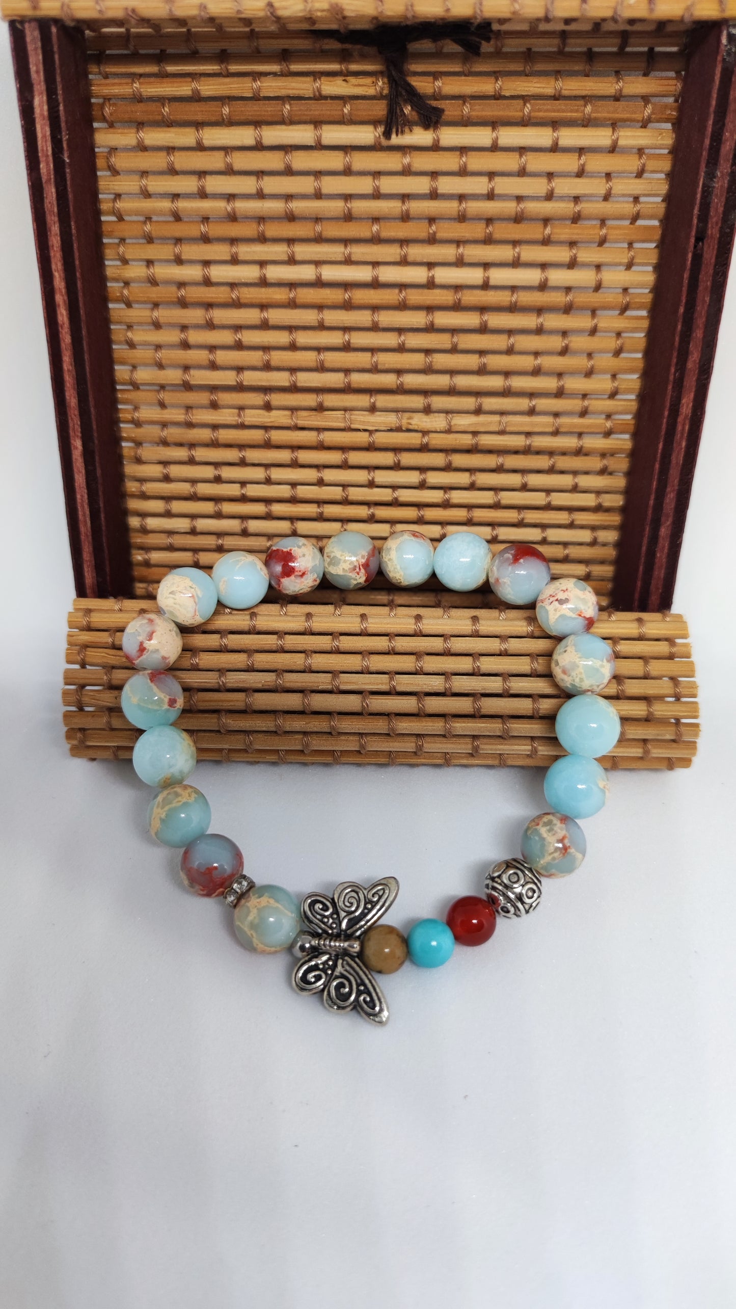 Coffret Bracelet Jaspe Impérial pour une stabilité émotionnelle.