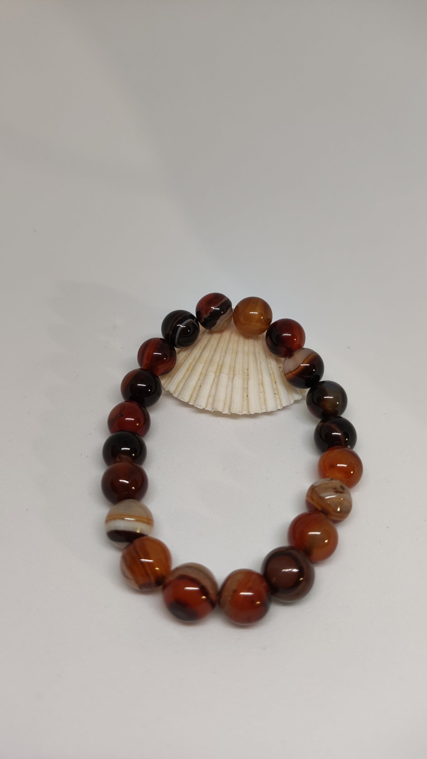 Bracelet Agate Marron