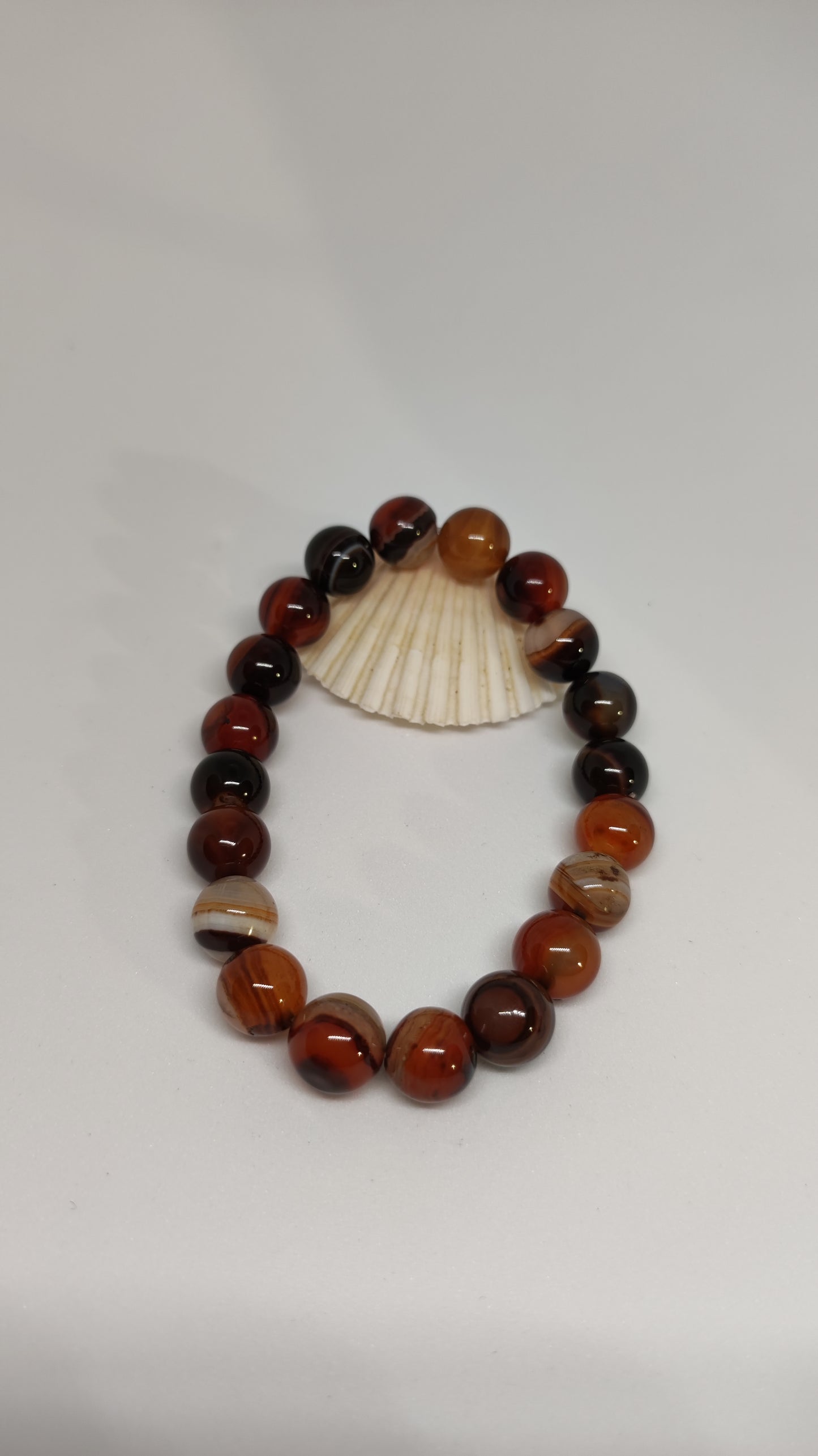 Bracelet Agate Marron