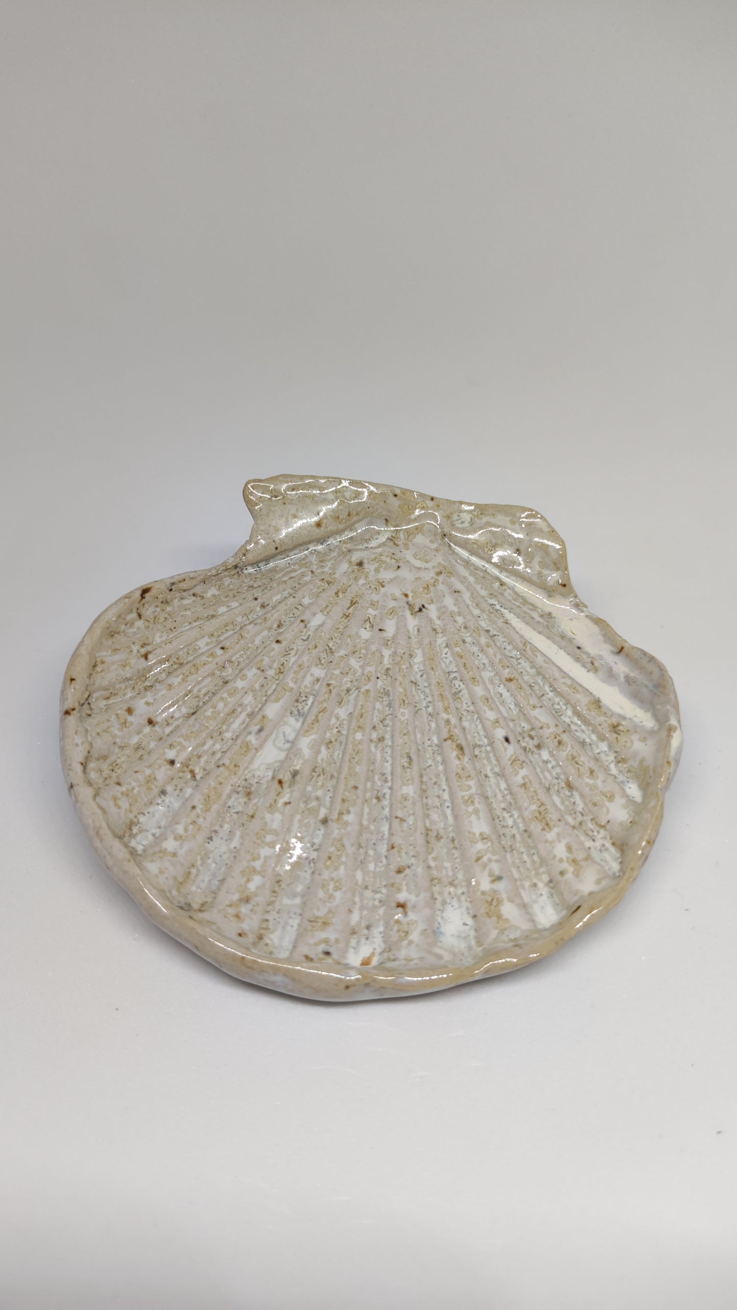 Coquille Saint-Jacques en céramique artisanale