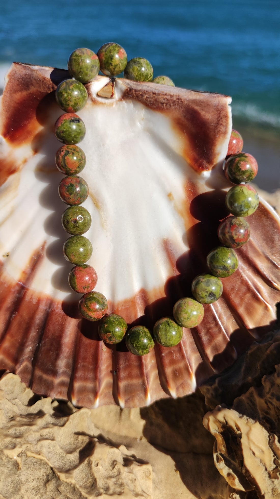 Bracelet en unakite