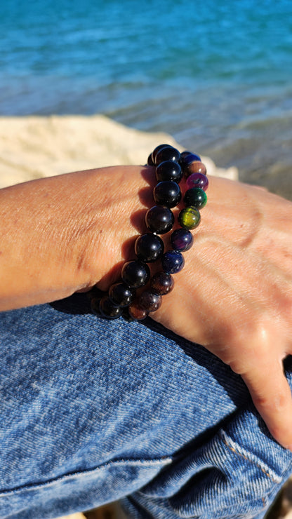 bracelet obsidienne