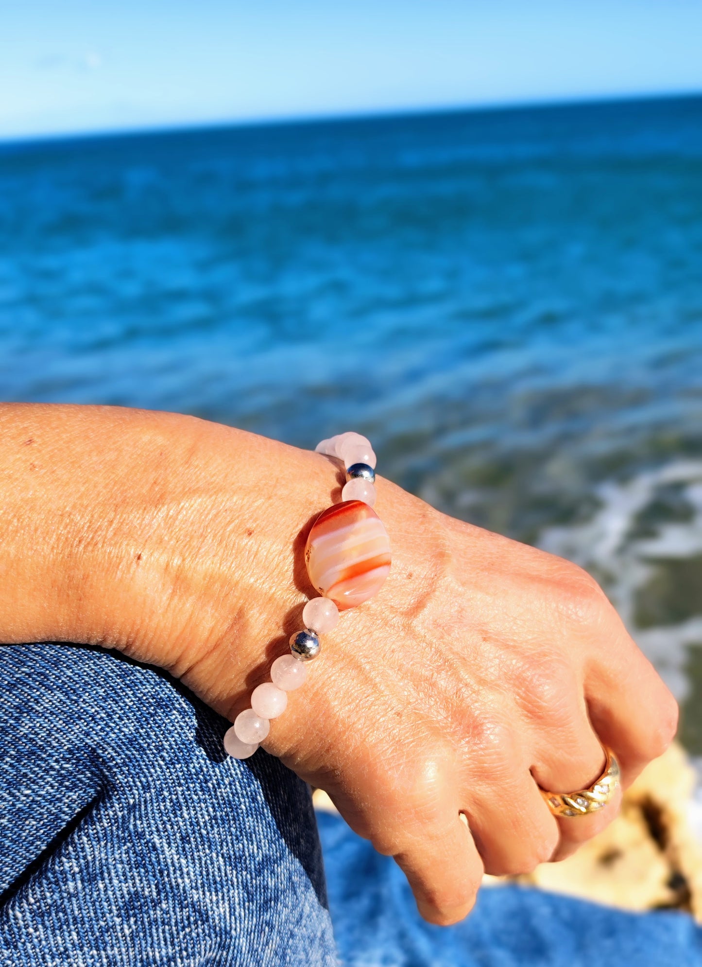 Bracelet Quartz rose