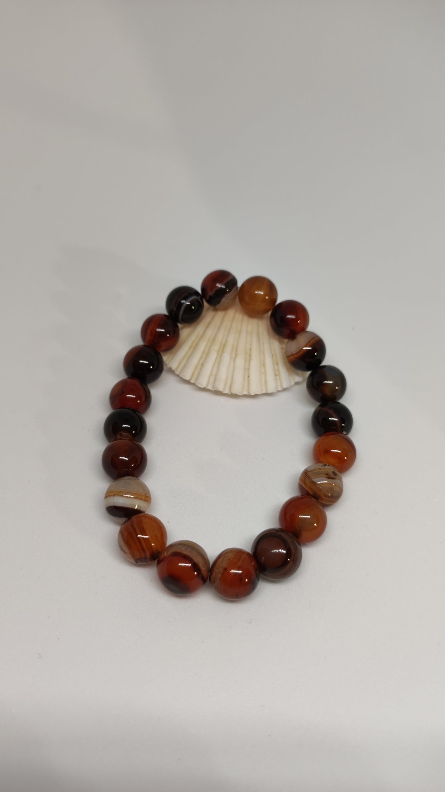 Bracelet Agate marron