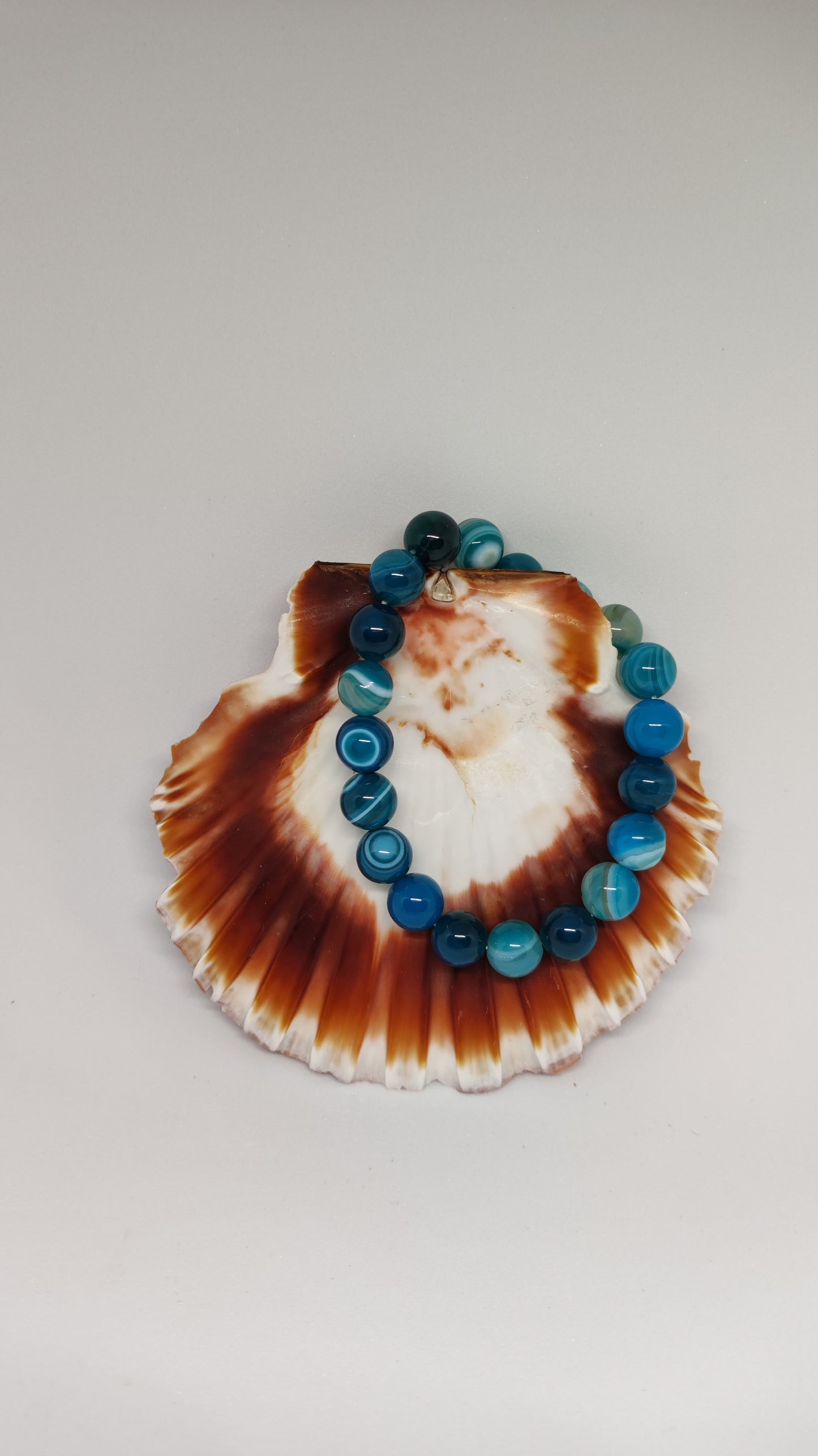 Bracelet Agate Bleue