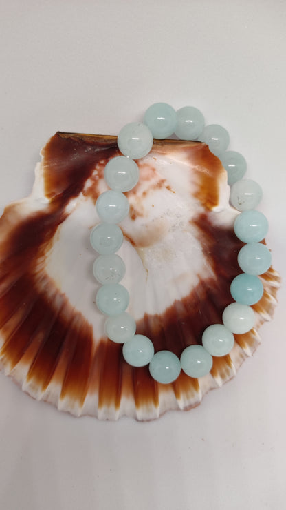 Bracelet en Jade Bleu