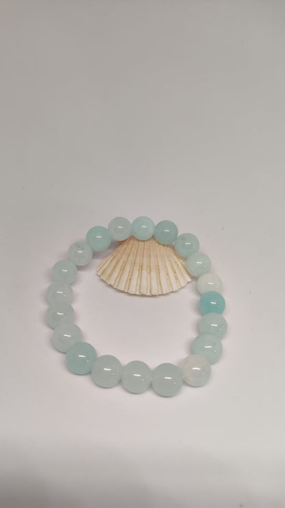 Bracelet en Jade Bleu