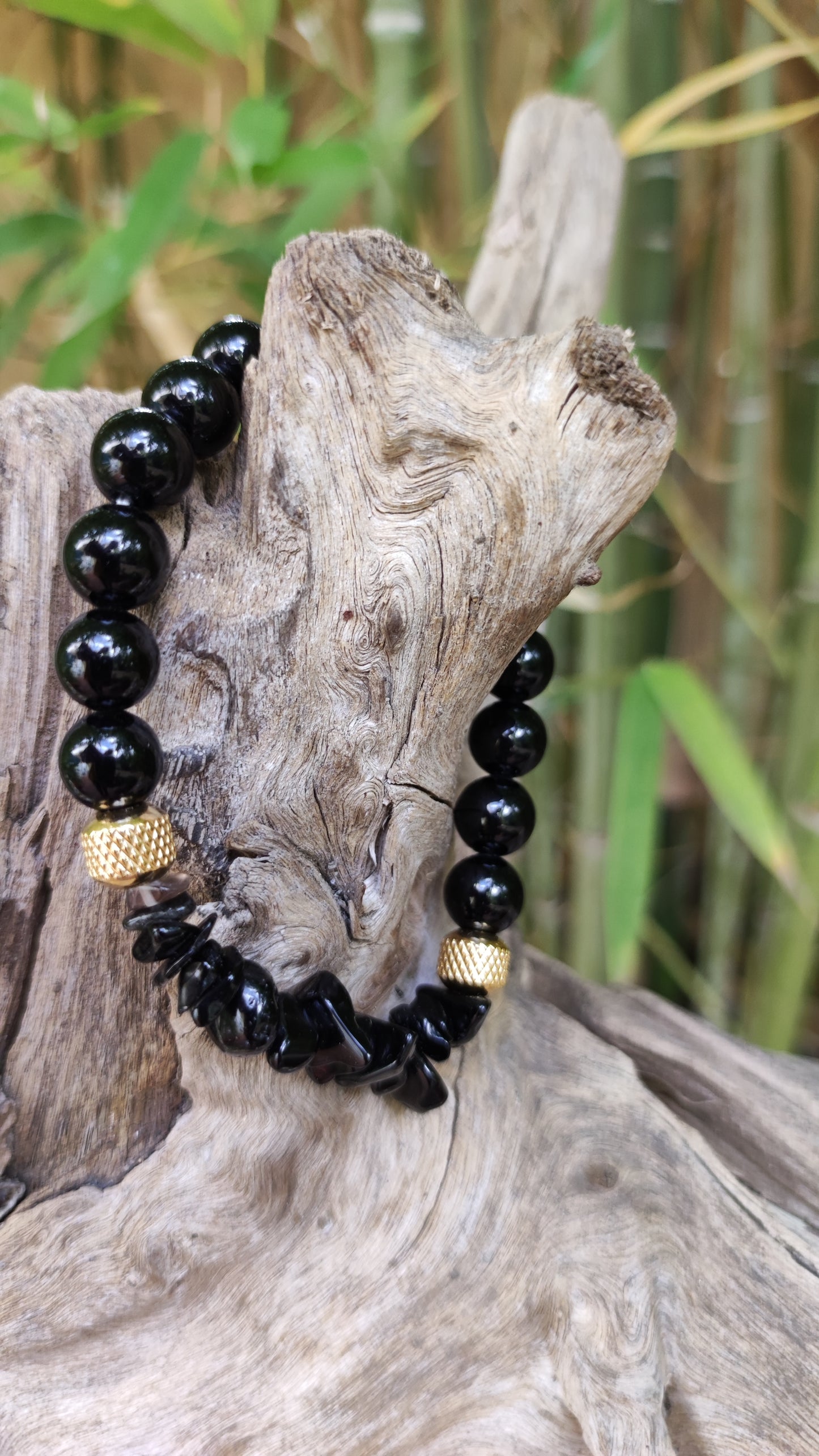 Bracelet en Obsidienne