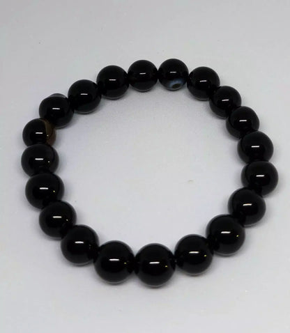 bracelet obsidienne 10mm